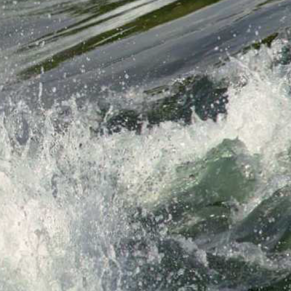 Photographie des eaux du fleuve Rhône